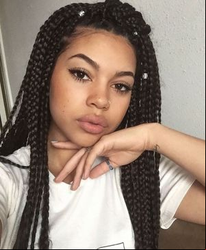Images of Colored Box Braids For